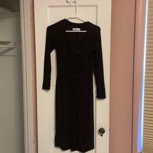 Black midi Hollister dress